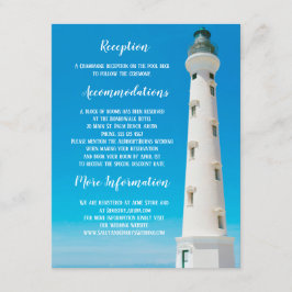 Invitación Gabinete de boda de destino de Lighthouse Aruba