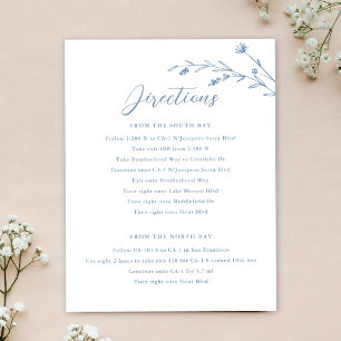 Invitación Gabinete de Boda de flores silvestres rusas y agit