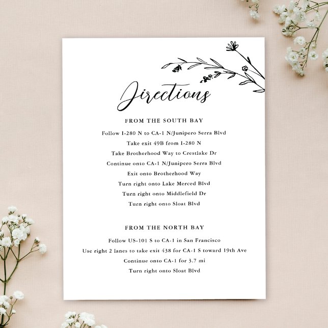 Invitación Gabinete de Boda de Flores Silvestres Rusas y Blan (Subido por el creador)