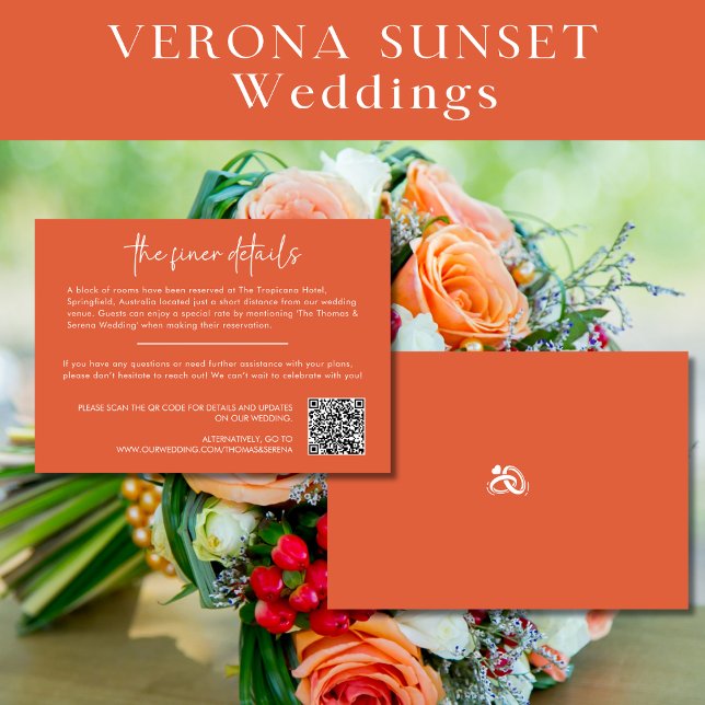 Invitación Gabinete de código QR de Verona Sunset Naranja (Subido por el creador)