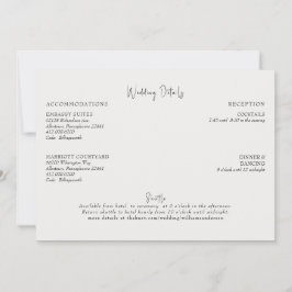 Invitación Gabinete de detalles del Boda de crema