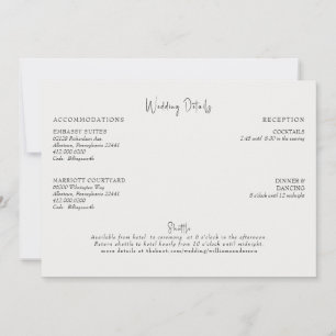 Invitación Gabinete de detalles del Boda de crema
