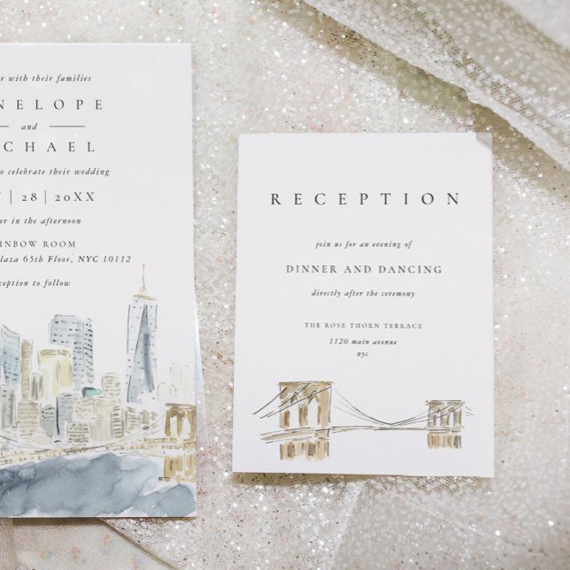 Invitación Gabinete de recepción de bodas en el Skyline de la (Subido por el creador)