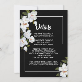 Invitación Gabinete de rosa blanca vintage