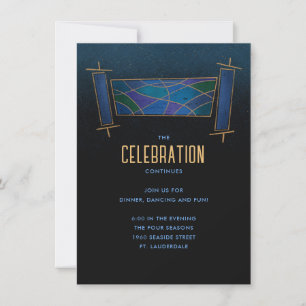 Invitación Gabinete del Fiesta de Desplazamiento del Mosaico