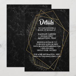 Invitación Gabinete Geométrico Faux Marble