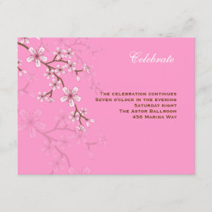 Invitación Gabriella Pink Bat Mitzvah Recepción