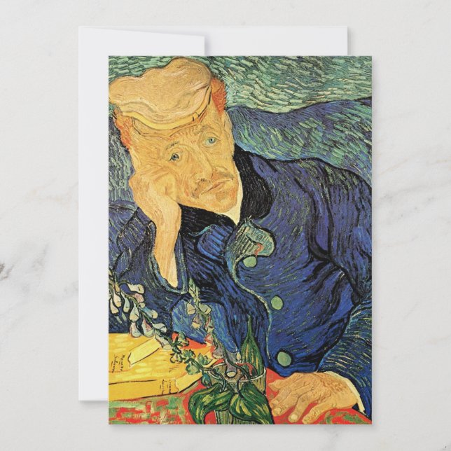 Invitación Gachet médica de la jubilación de Vincent van Gogh (Anverso)