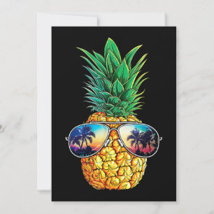 Invitación Gafas de sol de piña Aloha Bebe Hawái