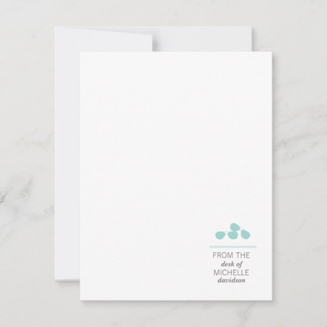 Invitación Gafas de sol del aviador azul Guay Shades Aqua (Anverso)