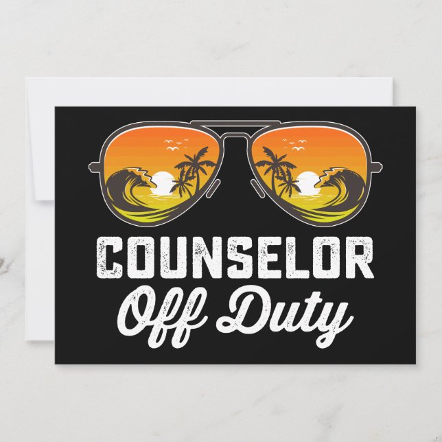 Invitación Gafas de sol fuera de servicio del consejero últim (Anverso)