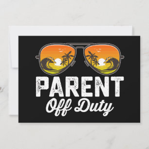 Invitación Gafas de sol fuera de servicio para padres último 