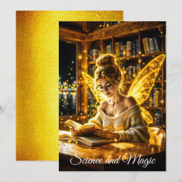 Invitación Gafas de suéter suave de hadas y libros de ensueño