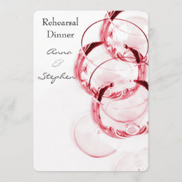 Invitación Gafas de vino tinto