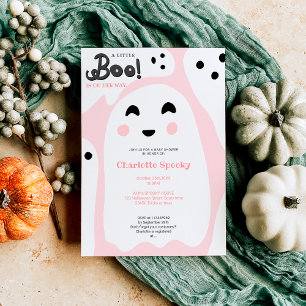 Invitación Gafas rosadas lindo Halloween boina ducha bebé