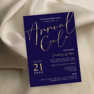 Invitación Gala Anual de la Marina Elegante y el Guión Oro