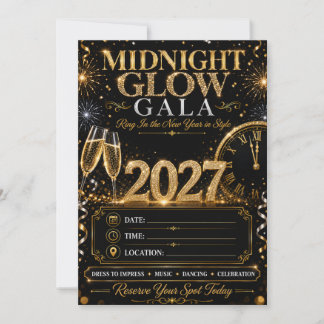 Invitación Gala Brillo de Medianoche