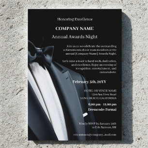 Invitación gala de premios de la empresa Elegant Company