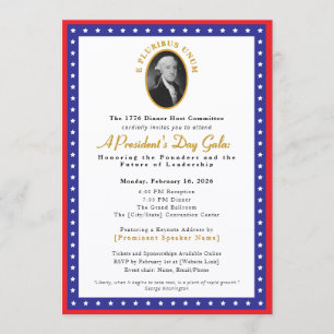 Invitación Gala del Día del Presidente: recaudación de fondos