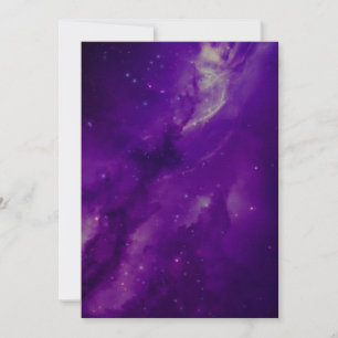 Invitación Galaxia con estrellas en el espacio