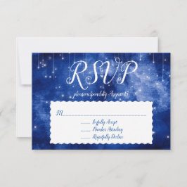 Invitación Galaxia del espacio azul Estrellas celestes Respue