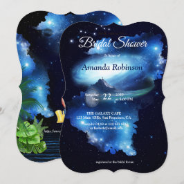 Invitación Galaxia del espacio ultraterrestre Ducha de novias