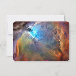 Invitación Galaxia espacial Orion Nebula
