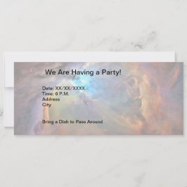 Invitación Galaxia espacial Orion Nebula
