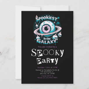 Invitación Galaxia más espantosa Halloween Minimalista modern