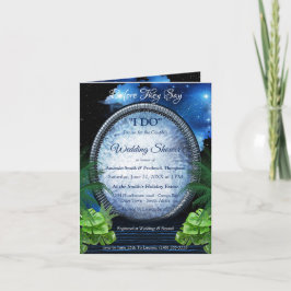 Invitación Galaxia Portal Ducha Pareja