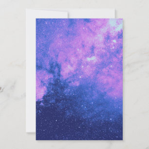 Invitación Galaxia rosa    