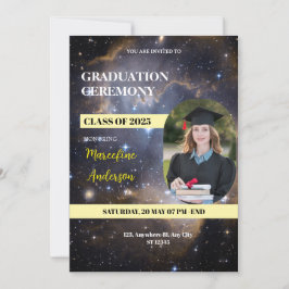 Invitación Galaxy Class of 2025 Ceremony Invite