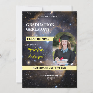 Invitación Galaxy Class of 2025 Ceremony Invite