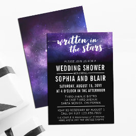 Invitación Galaxy Wedding Shower | Escrito En Las Estrellas