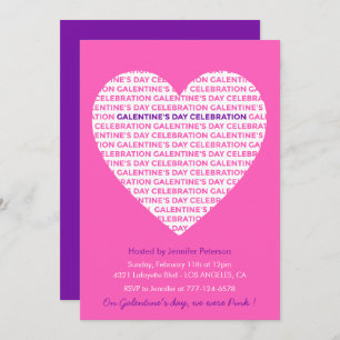 Invitación galentina novias rosas Valentines