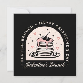 Invitación Galentines bestis chicas brunch Valentine fiesta