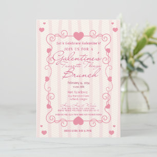 Invitación Galentines Day Cosas favoritas Brunch