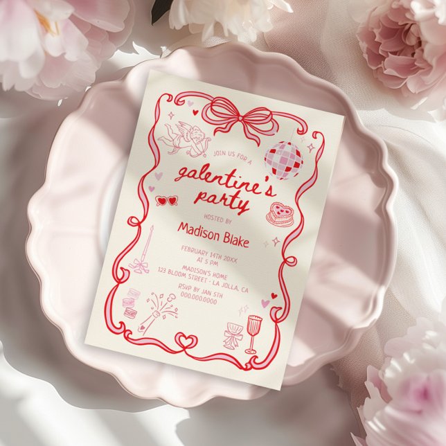 Invitación Galentine's Day Party (Subido por el creador)