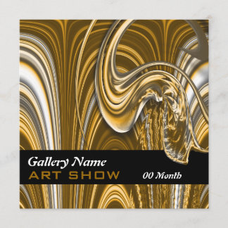 Invitación Galería de arte PERSONALIZABLE