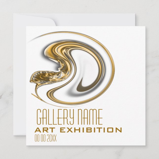 Invitación Galería de arte PERSONALIZAR (Anverso)