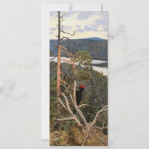 Invitación Gallen-Kallela - Grandioso pájaro carpintero negro