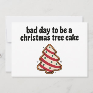 Invitación Galleta glaseada de pastel de árbol de Navidad mal