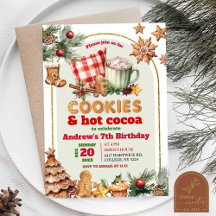 Galletas Calientes y Cumpleaños de Navidad de Niño