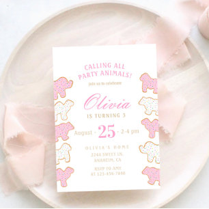 Invitación Galletas de animales escarchadas para espolvorear 