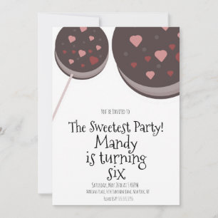 Invitación Galletas de la fiesta del día de San Valentín Cump