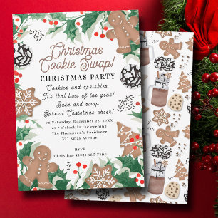 Invitación Galletas de Navidad Horneado de Vacaciones Interca