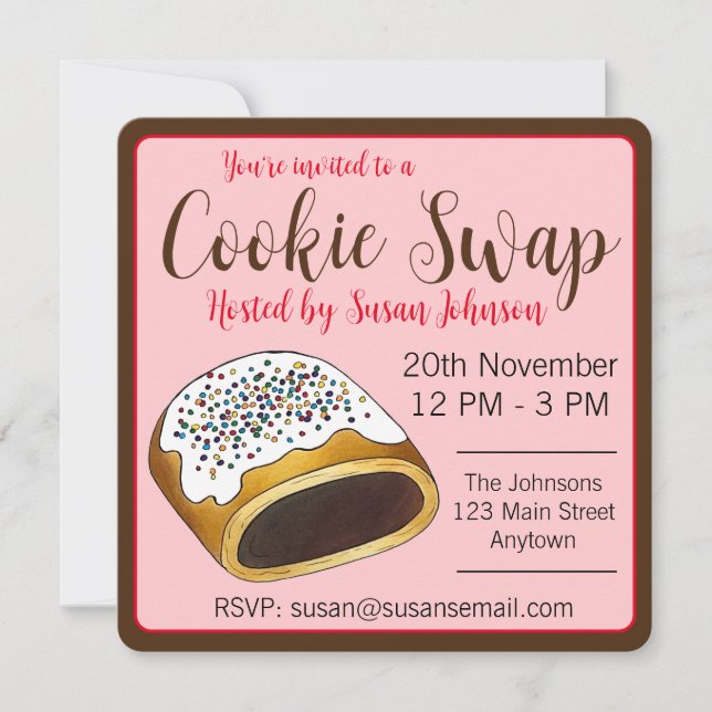 Invitación Galletas De Navidad Italianas Cucidati Cuccidati D (Anverso)