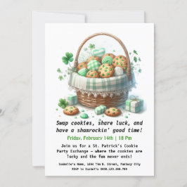 Invitación Galletas del Día de San Patricio – Dulce Suerte y 