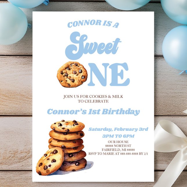 Invitación Galletas dulces y Fiesta de la leche de primer cum (Subido por el creador)