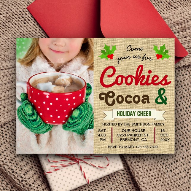 Invitación Galletas y Cacao | Fiesta de Chocolate Caliente de (Subido por el creador)
